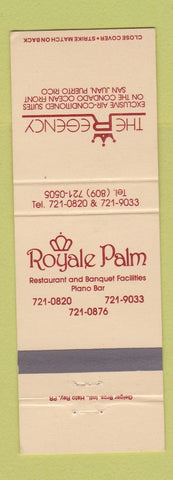 Matchbook Cover - Royal Palm Regency Hotel San Juan Puerto Rico