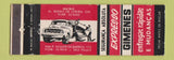 Matchbook Cover - Expresso Gimenes Trucking Sao Paulo Brazil