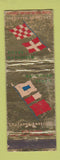 Matchbook Cover - Cruzador Barroso Marinha Do Brazil WORN