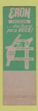 Matchbook Cover - Eron Dos Teares Para Voce Sao Paulo Brazil