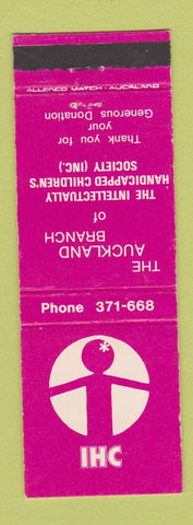 Matchbook Cover - Intellectually Handicapped Children's Society Auckland NZ