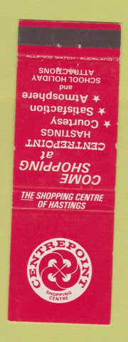 Matchbook Cover - Centrepoint Shopping Center Hastings New Zealand