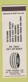 Matchbook Cover - Tyre Savers Frankton New Zealand