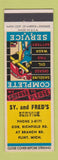 Matchbook Cover - Sy and Fred's Service oil gas Flint MI
