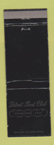 Matchbook Cover - Detroit Boat Club MI