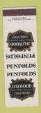 Matchbook Cover - Penfolds Dalwood Table Wines Tempe Australia