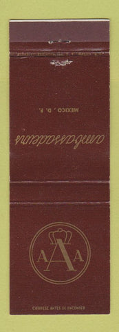 Matchbook Cover - Ambassadeurs Mexico DF