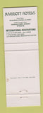 Matchbook Cover - Marriott Khurais Hotel Riyadh Saudi Arabia