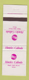 Matchbook Cover - Hoteles Calinda Mexico