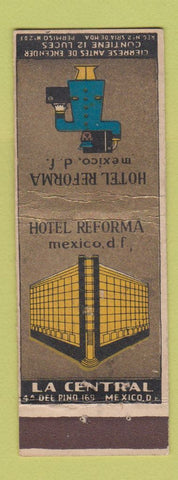 Matchbook Cover - Hotel Reforma Mexico DF LA Central
