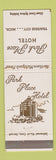 Matchbook Cover - Park Place Hotel Traverse City MI