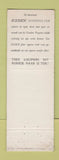 Matchbook Cover - Essex Cigarettes Switzerland?