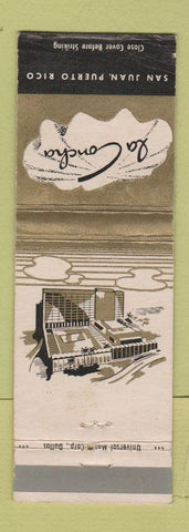 Matchbook Cover - La Concha San Juan Puerto Rico