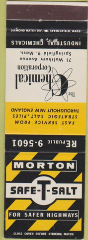 Matchbook Cover - Morton Safe T Salt Springfield MA