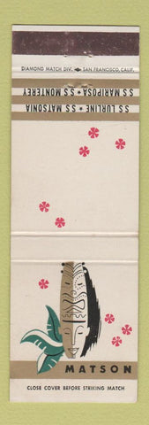 Matchbook Cover - Matson Lines Cruise Hawaii