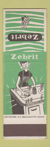 Matchbook Cover - Zebrit Cleaning Polish? Belgium SAMPLE