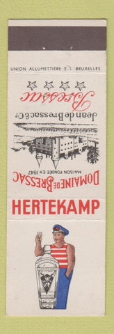 Matchbook Cover - Hertekamp Liquor Domaine de Bressac Belgium