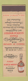 Matchbook Cover - Old Smuggler Scotch Whisky liquor Belgium