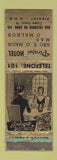 Matchbook Cover - Pirajui Hotel Pirajul Caixa Postal Brazil WORN