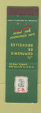 Matchbook Cover - Compagnie de Bruxelles Insurance Belgium Brussels
