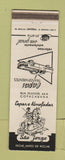 Matchbook Cover - Copas e Almofadas Sao Jorge Copacabana Brazil