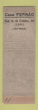 Matchbook Cover - Casa Ferrao Lapa Sao Paulo Brazil girlie