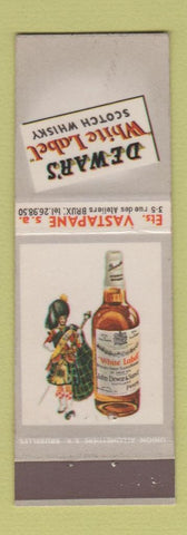 Matchbook Cover - Dewar's White Label Scotch Whiskey Belgium