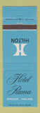 Matchbook Cover - Hilton Hotel Rama Bangkok Thailand
