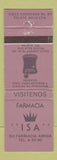 Matchbook Cover - Farmacia Isa Tecate Baja Mexico WEAR