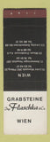Matchbook Cover - Grabsteine Flaschka Wein