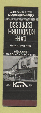 Matchbook Cover - Cafe Konditorei Espresso Backerei Oberpullendorf SAMPLE
