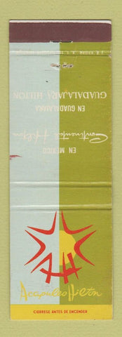 Matchbook Cover - Acapulco Hilton Mexico Guadalajara