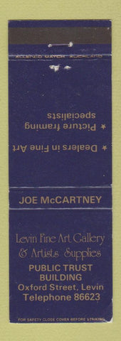 Matchbook Cover - Levin Fine Art Gallery Art Supply New Zealand