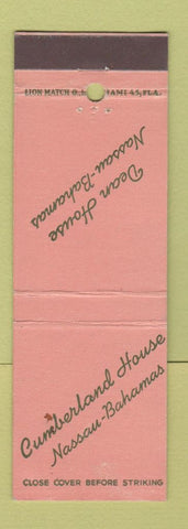 Matchbook Cover - Dean House Nassau Bahamas Cumberland House WEAR