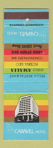 Matchbook Cover - Caravel Hotel Athens Greece WEAR