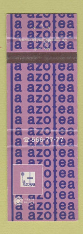 Matchbook Cover - A Azo Tea Hotel Fiesta Palace Mexico