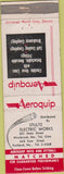 Matchbook Cover - Aeroquip Stultz Electric Works Portland Westbrook ME