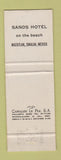 Matchbook Cover - Sands Hotel Mazatlan Mexico