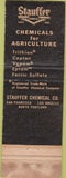 Matchbook Cover - Stauffer Chemicals San Francisco CA WORN