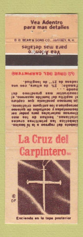 Matchbook Cover - La Cruz del Carpintero Cross made of nails DD Bean
