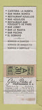 Matchbook Cover - Camino Real Mexico DF