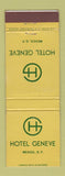 Matchbook Cover - Hotel Geneve Mexico DF