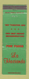Matchbook Cover - La Hacienda Fort Huachuca AZ Officers Mess WEAR