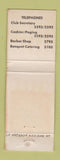 Matchbook Cover - La Hacienda Fort Huachuca AZ Officers Mess WEAR