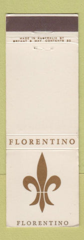 Matchbook Cover - Florentino Bryant and May Australia