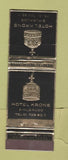 Matchbook Cover - Hotel Krone Sihlbrugg Switzerland WEAR