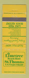 Matchbook Cover - Limetree Beach Hotel US Virgin Islands