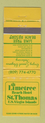 Matchbook Cover - Limetree Beach Hotel US Virgin Islands