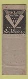 Matchbook Cover - Lustre Hosiery Sidney Australia WWII MacArthur WEAR