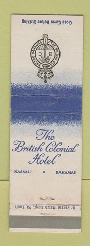 Matchbook Cover - British Colonial Hotel Nassau Bahamas